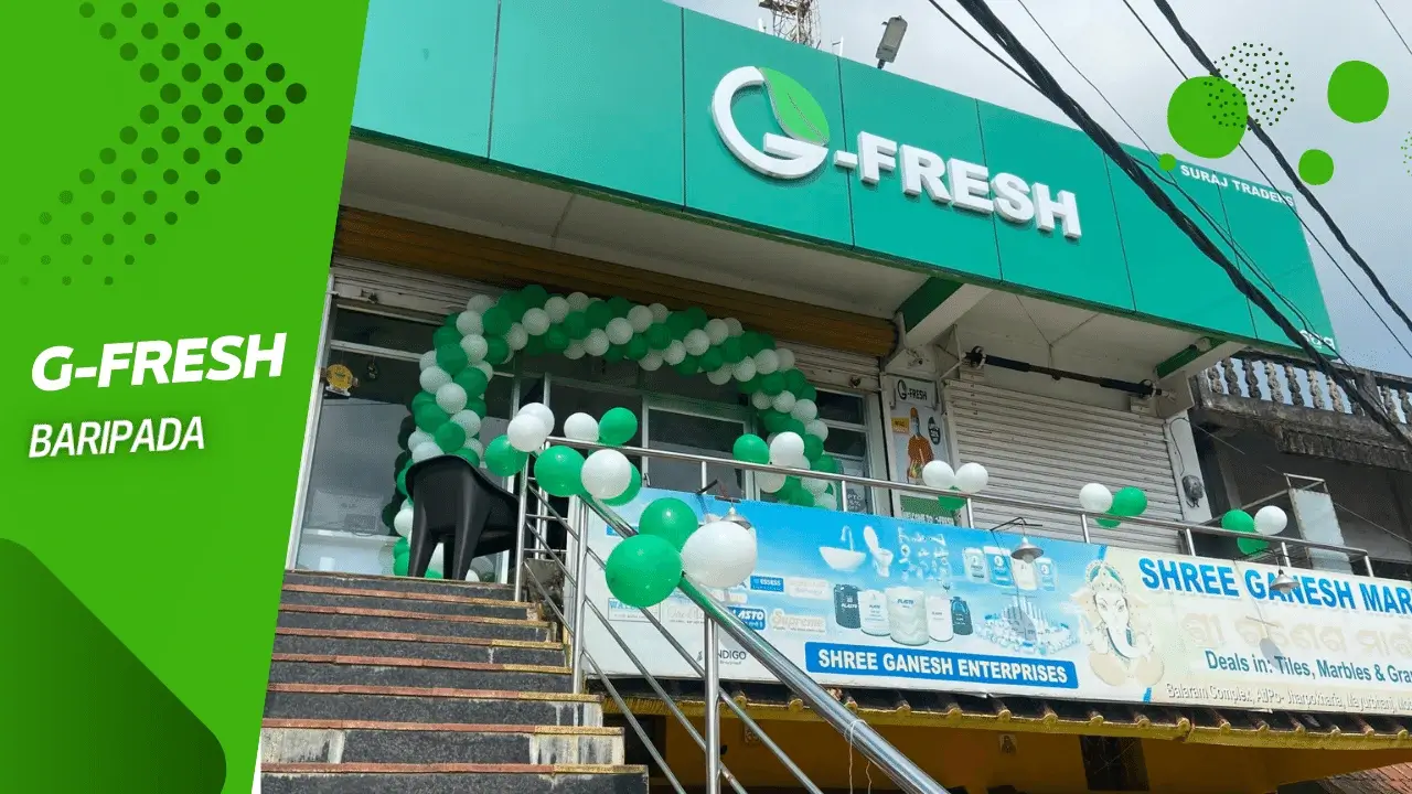 G-FRESH grocery franchise with green storefront