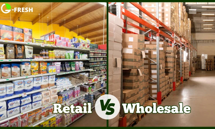 retail vs wholesale supermarket business comparison