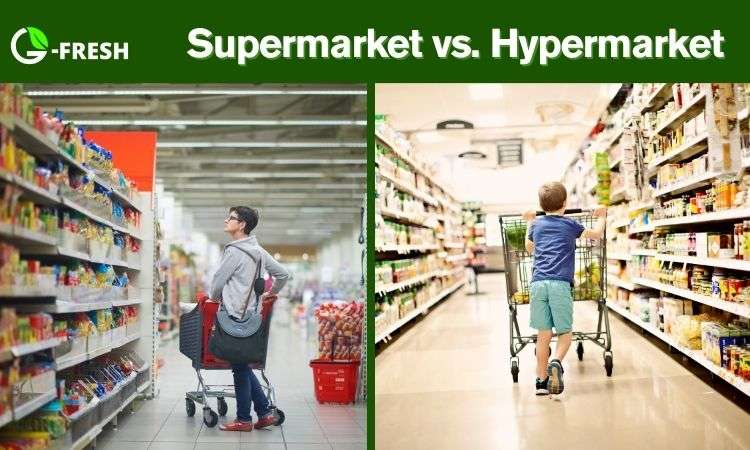 difference between supermarket and hypermarket
